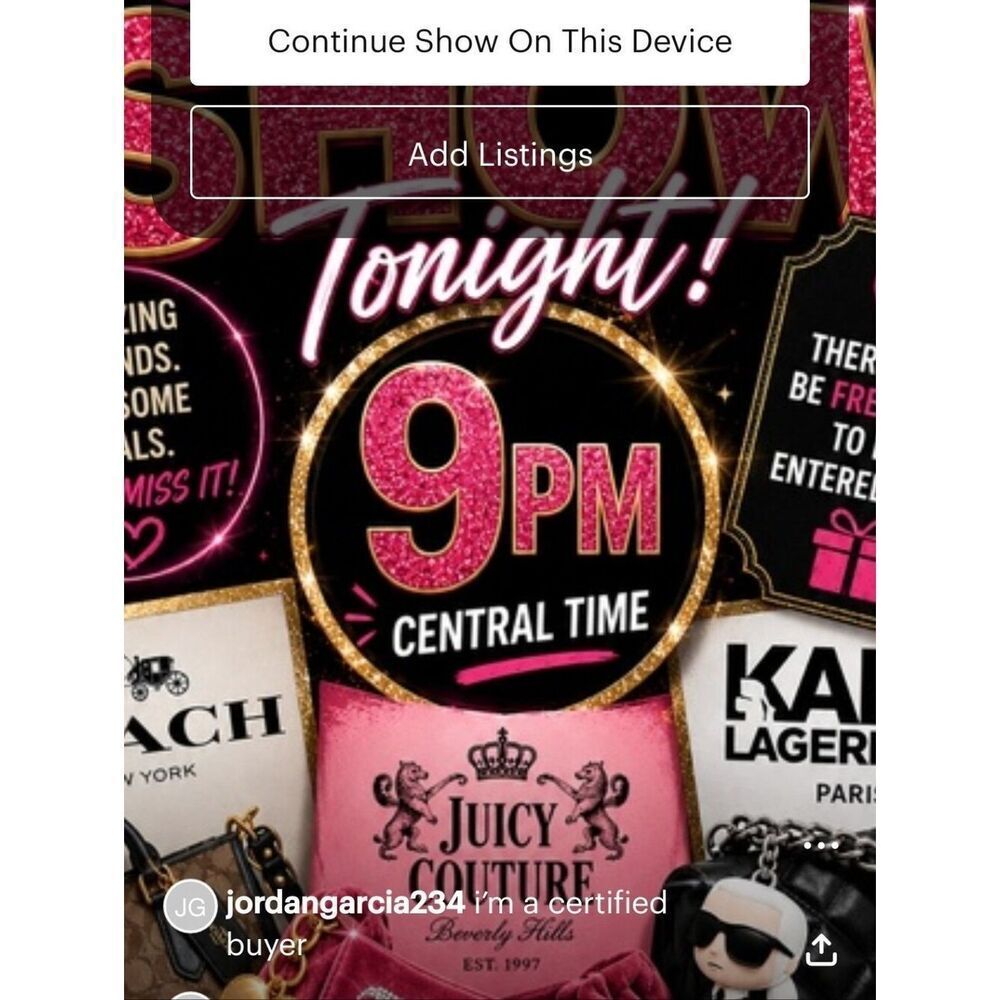 Juicy Couture Pink and Gold Glitter 9PM Central Time Wall Art